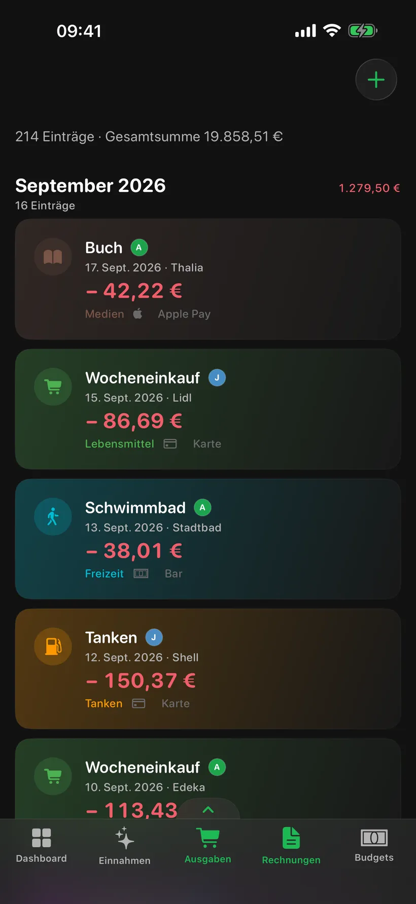 Neue Ausgabe in huusbook erfassen